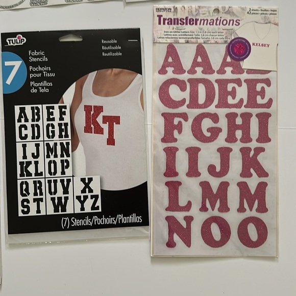 Transfermations/Tulip Crafting Supplies Iron On Transfers Stencils Stickers - Picture 2 of 7